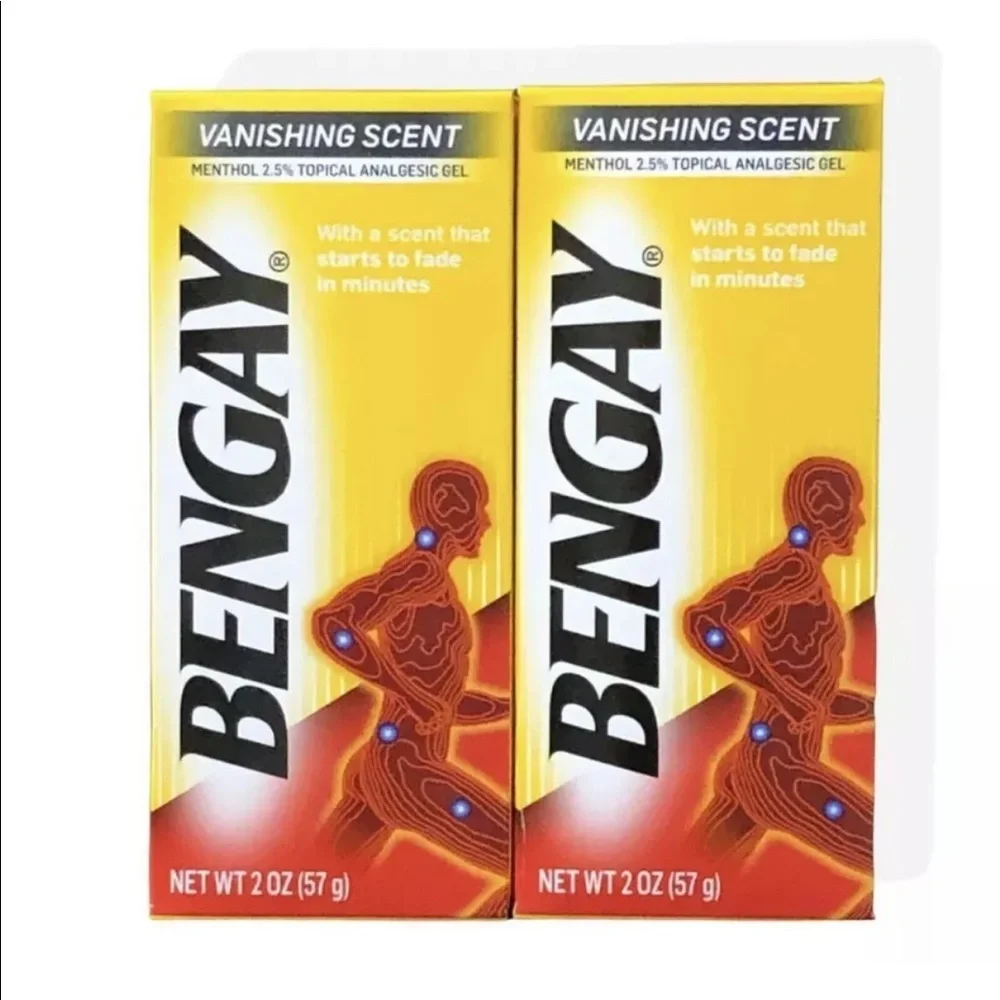 Bengay Menthol 2.5% Topical Analgesic Gel Vanishing Scent Discontinued Lot Of 2